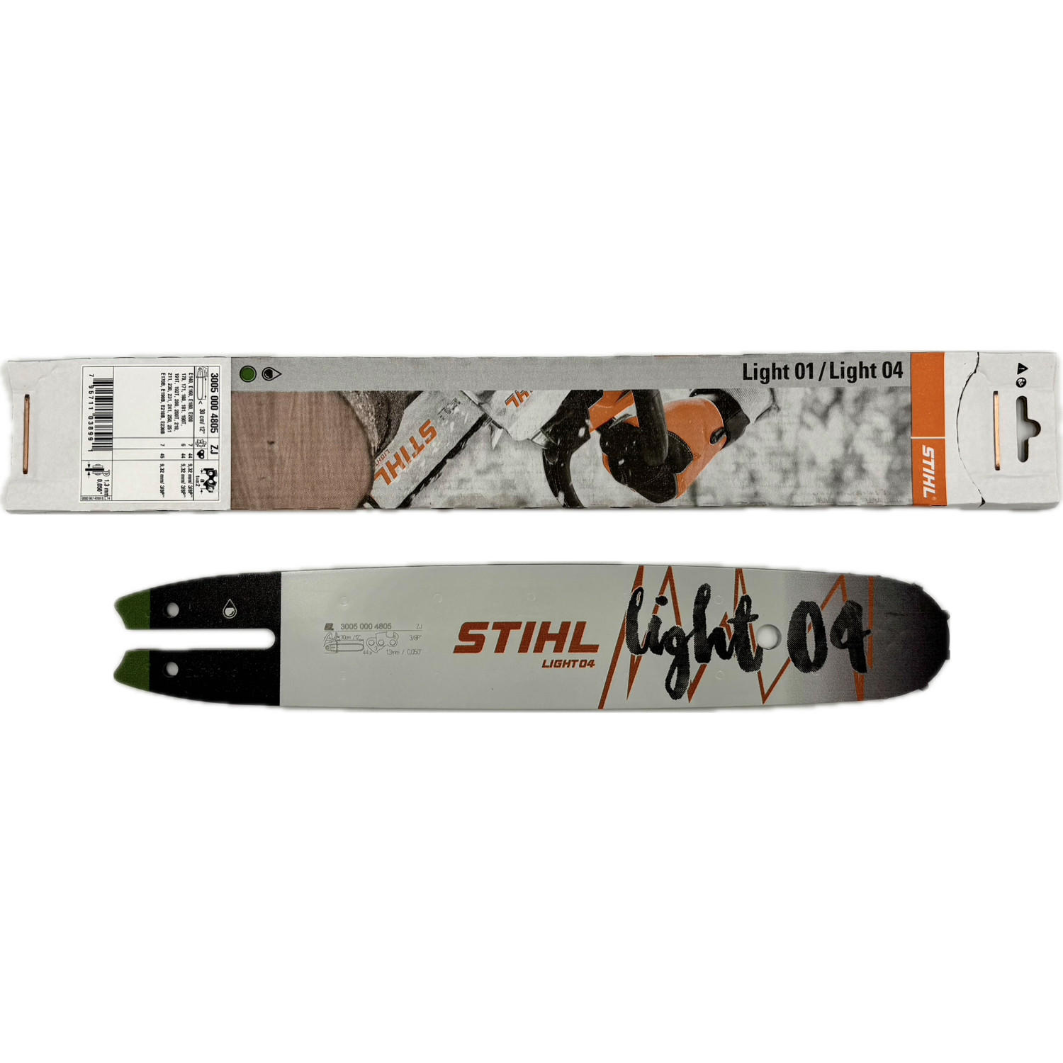FÜHRUNGSSCHIENE Rollomatic E 30cm / 12" - 3/8"P - 1,3 mm 30050004805 - Grau, Metall (50/10/1cm) - Stihl