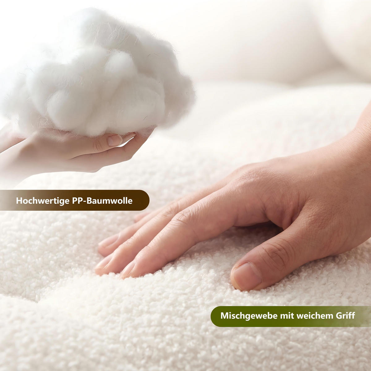 RÜCKENKISSEN für Bett Weiß 140 cm - Weiß, Textil (140/20cm) - Vercart