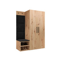 GARDEROBEN-SET Medi IV - Anthrazit/Schwarz, Holzwerkstoff/Kunststoff (80/191/50cm) - MIRJAN24