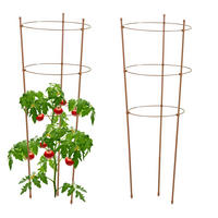 2xRANKHILFE - Hellbraun, Kunststoff/Metall (28/76/28cm) - Relaxdays