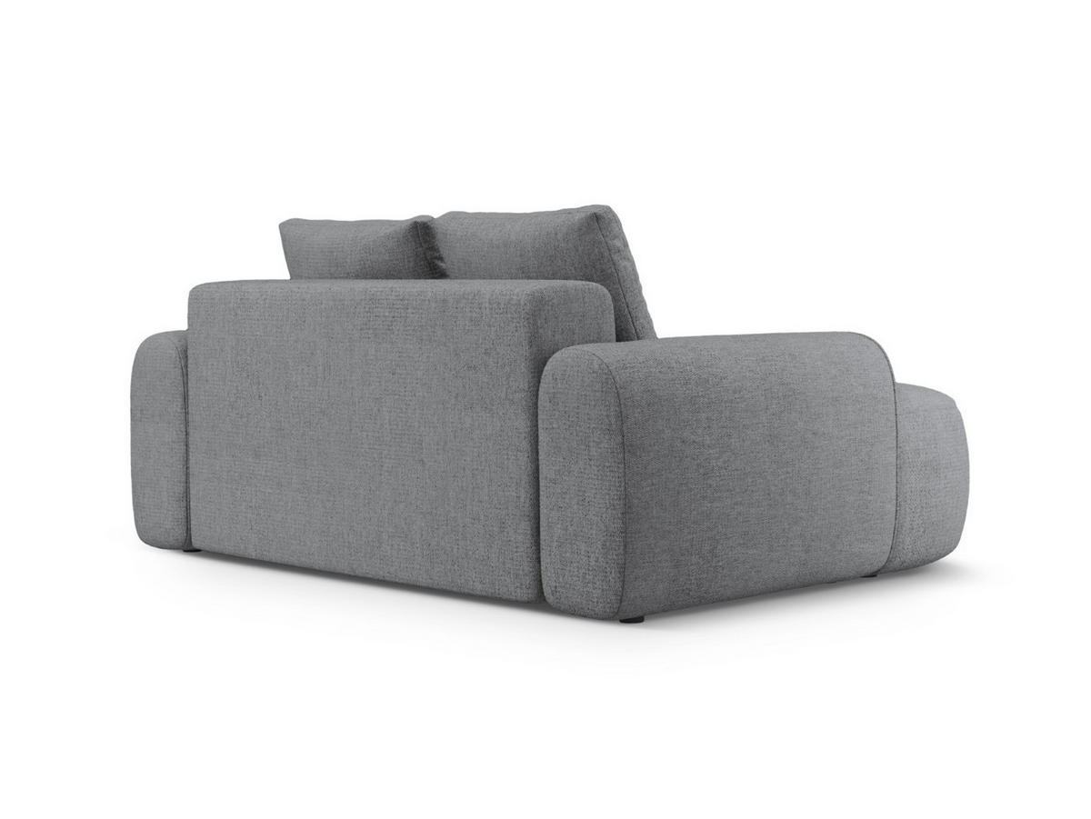 SOFA Linz aus strukturiertem Stoff grau 2 Sitzplätze - Grau, Textil (100/84/175cm) - Cosmopolitan Design