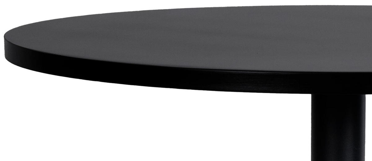 STEHTISCH rund Ø 60 cm BERLI 108x60 cm Schwarz-Schwarz - Schwarz, Metall (60/60/108cm) - DELUKE