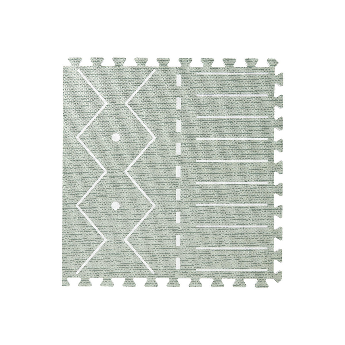 SPIELMATTE Berber Moss grün 120x180 - Grün, Kunststoff (120/180cm)