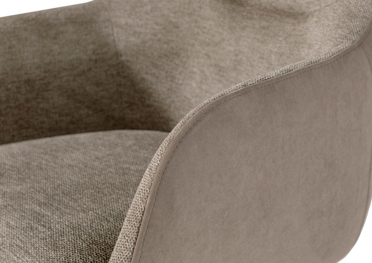 STUHL 100% Polyester 60 x 61 x 86 cm braun POLSTERSTÜHLE #01 - Braun, Kunststoff (60/86/61cm) - Massivmoebel24