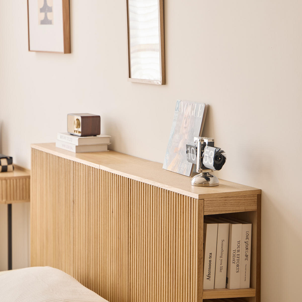 BETTKOPFTEIL Rechteckig 160 cm Holz - Braun, Holz (159/100/24cm) - Nordlys
