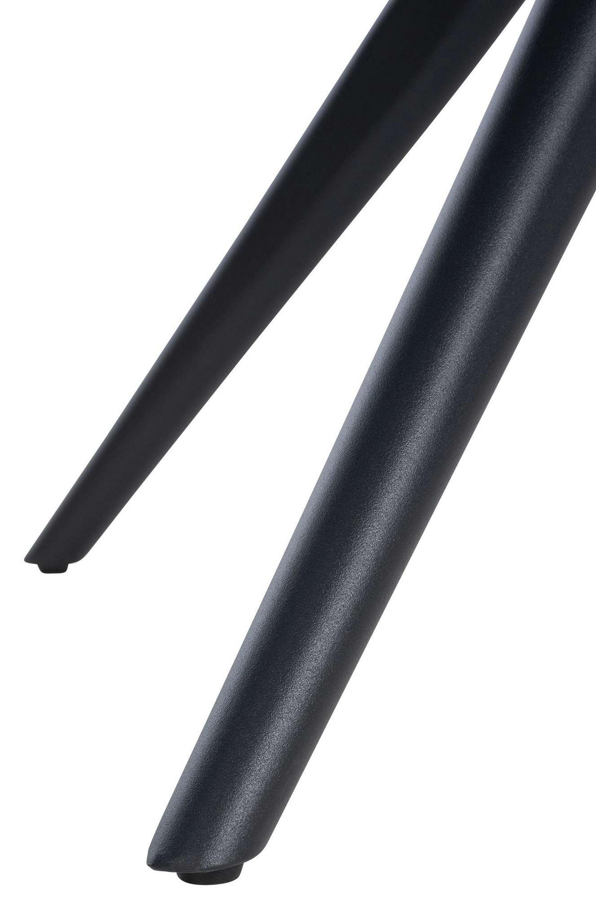 ARMLEHNENSTUHL 2er Set Stoff Braun - Schwarz/Braun, Textil/Metall (60/88/65cm) - CLP