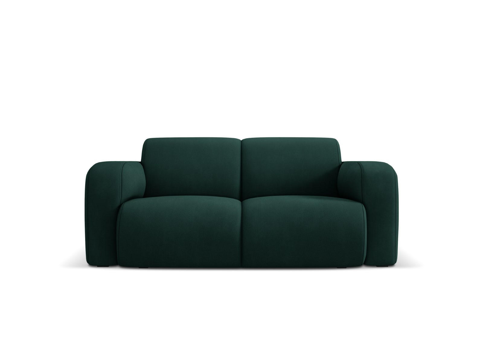 SOFA Molino aus strukturiertem Stoff flaschengrün 2 Sitzplätze - Dunkelgrün, Textil (95/72/170cm) - Micadoni
