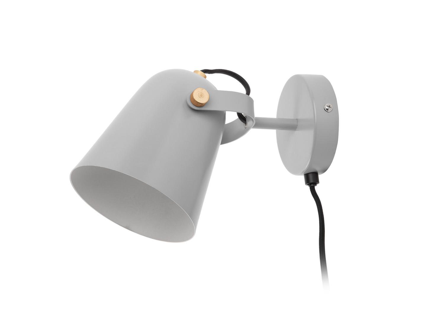 WANDLAMP Steady 20/20/17 cm - Grau, Metall (20/17/20cm) - Leitmotiv