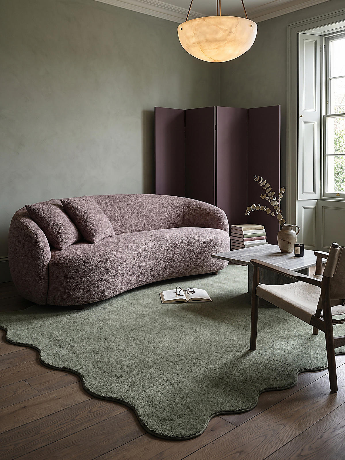 HOCHFLORTEPPICH Antirutsch Uni TIRSO Polyester Waldgrün 140 x 200 cm - Grün, Textil (140/200cm) - KADIMA DESIGN