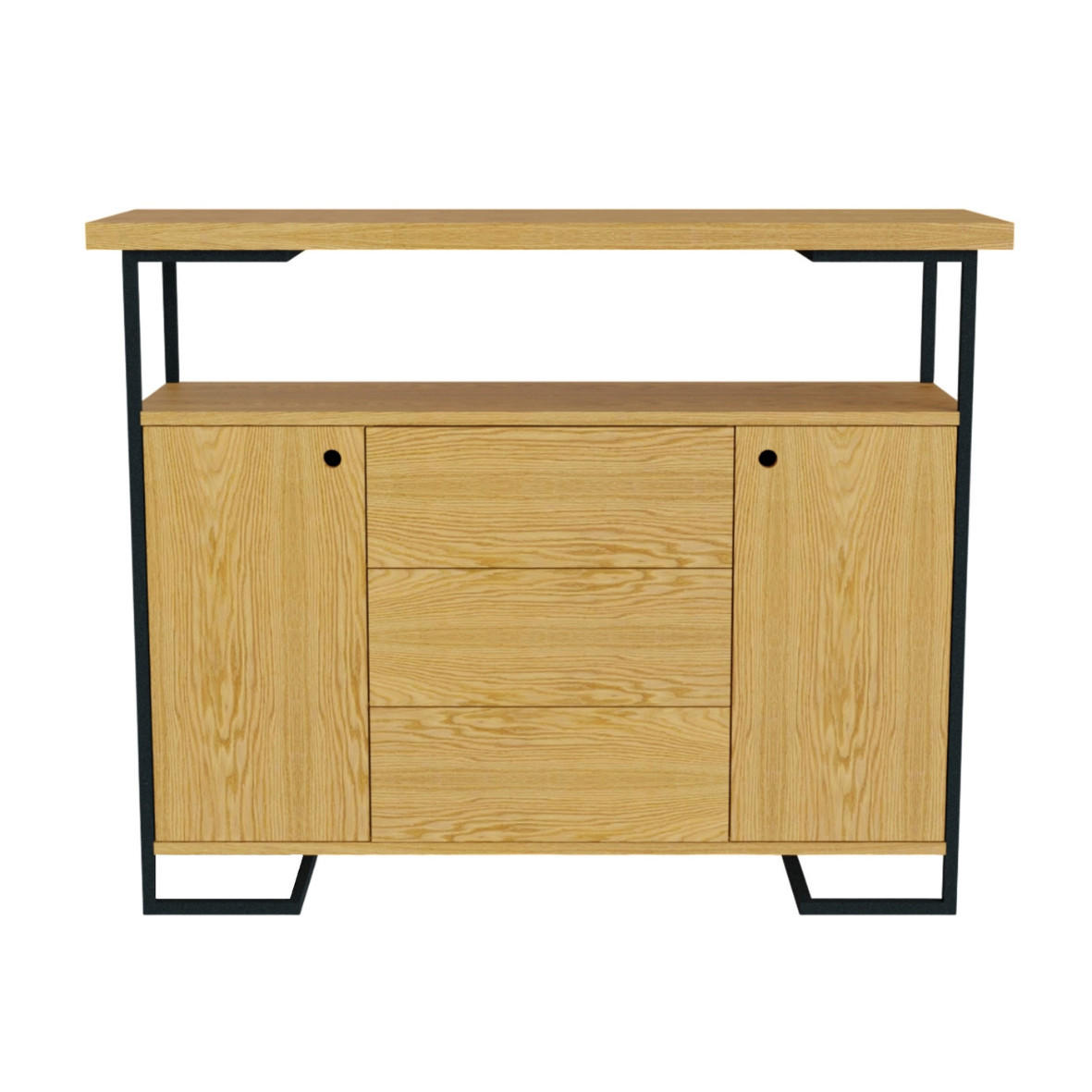 Rawood Furniture Holzkommode Eiche 140x110x45 cm