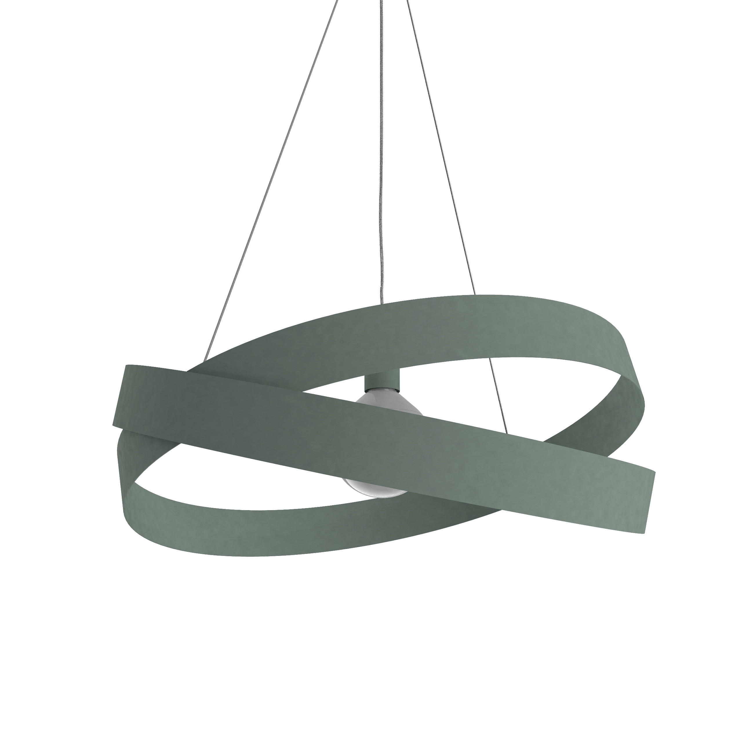 HÄNGELEUCHTE Soft D60 - Grün, Metall (60/60/16cm) - Lumicom