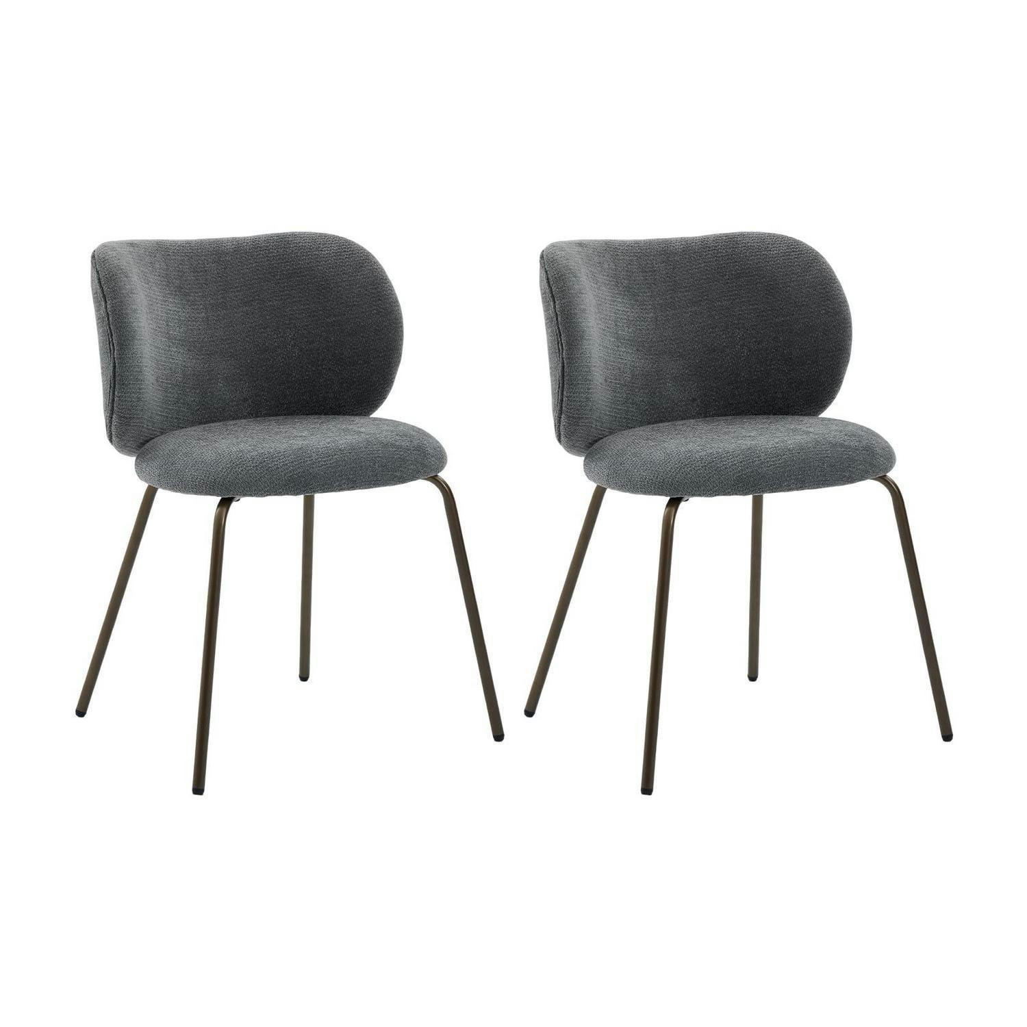 XXXLutz Esszimmerstuhl Grau 52x80x46.5 cm