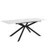 ESSTISCH ausziehbar 150–180 cm in Marmor-Optik - Weiß, Holzwerkstoff (70/180/76cm) - Urban Meuble