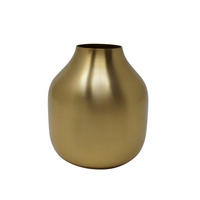VASE Basit aus Eisen klein Ø8/10 cm - Goldfarben, Metall (10cm) - LaLe Living