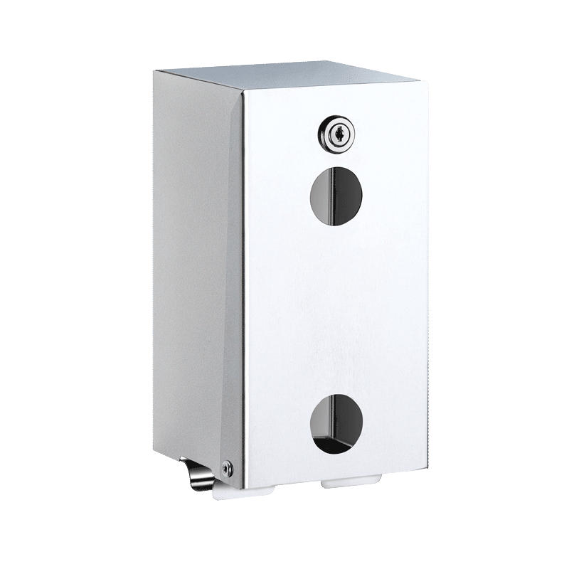 WC-PAPIERHALTER für 2 Rollen, Edelstahl 1.4301 hochglanzpoliert - Chromfarben, Metall (14/12.5/30.5cm) - Delabie