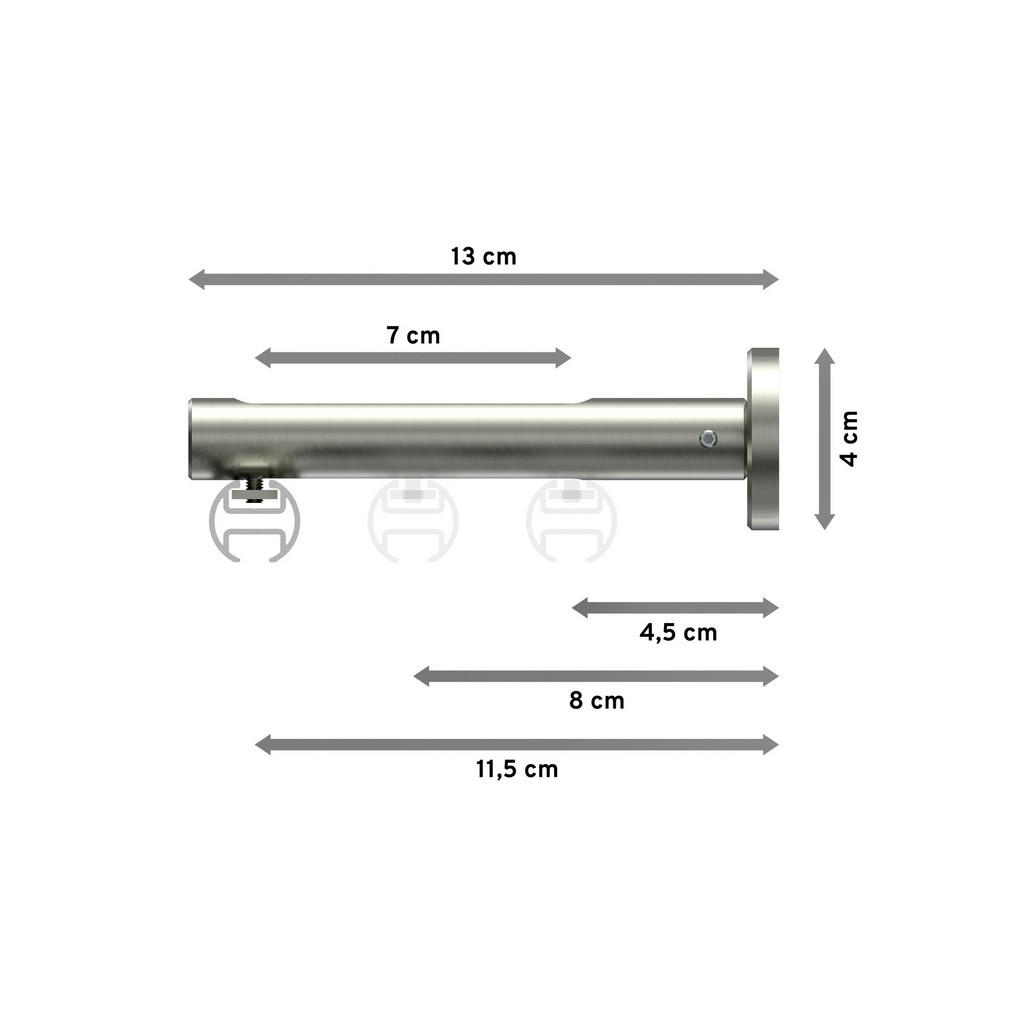 Thumbnail - Interdeco Innenlauf-Gardinenstangen-Set, Edelstahl, Silber, Metall, 540 cm, Wohntextilien, Gardinen & Vorhänge, Gardinen...