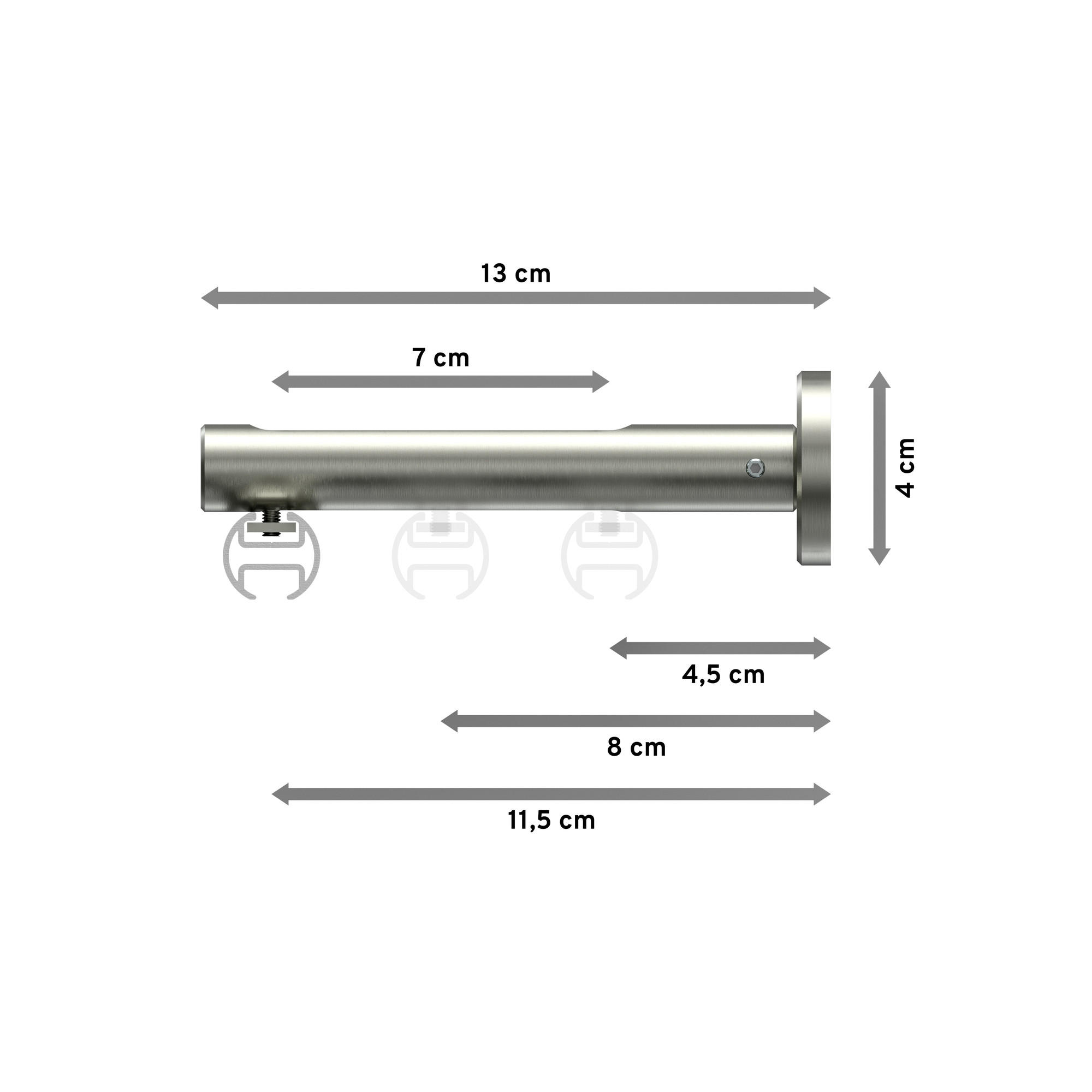 Thumbnail - Interdeco Innenlauf-Gardinenstangen-Set, Edelstahl, Metall, 400 cm, Wohntextilien, Gardinen & Vorhänge, Gardinen-Stangen