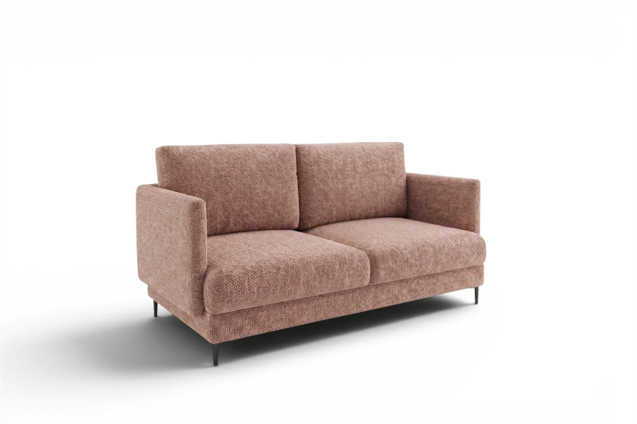 SOFA Helmer 2-sitzer In Stoff Baloo - Hellbraun, Holzwerkstoff/Textil (196/95/95cm) - Fun Möbel