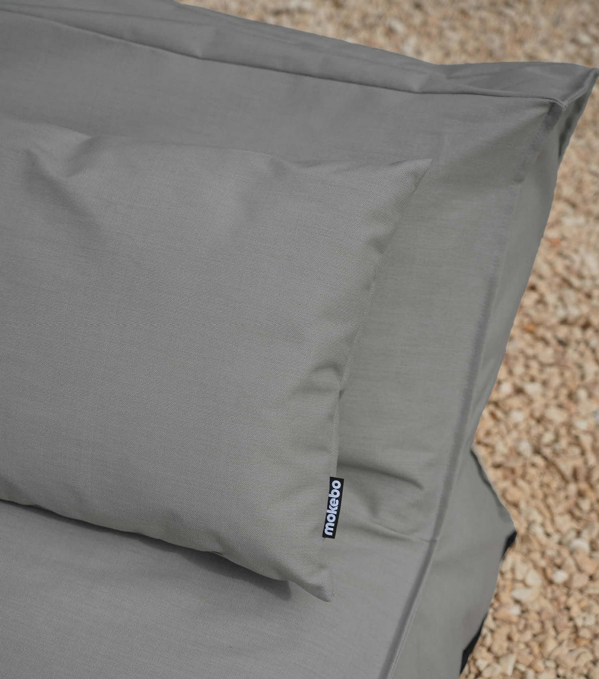OUTDOOR KISSEN Der Daydream 2er-Set - Dunkelgrau, Textil (60/8cm) - Mokebo