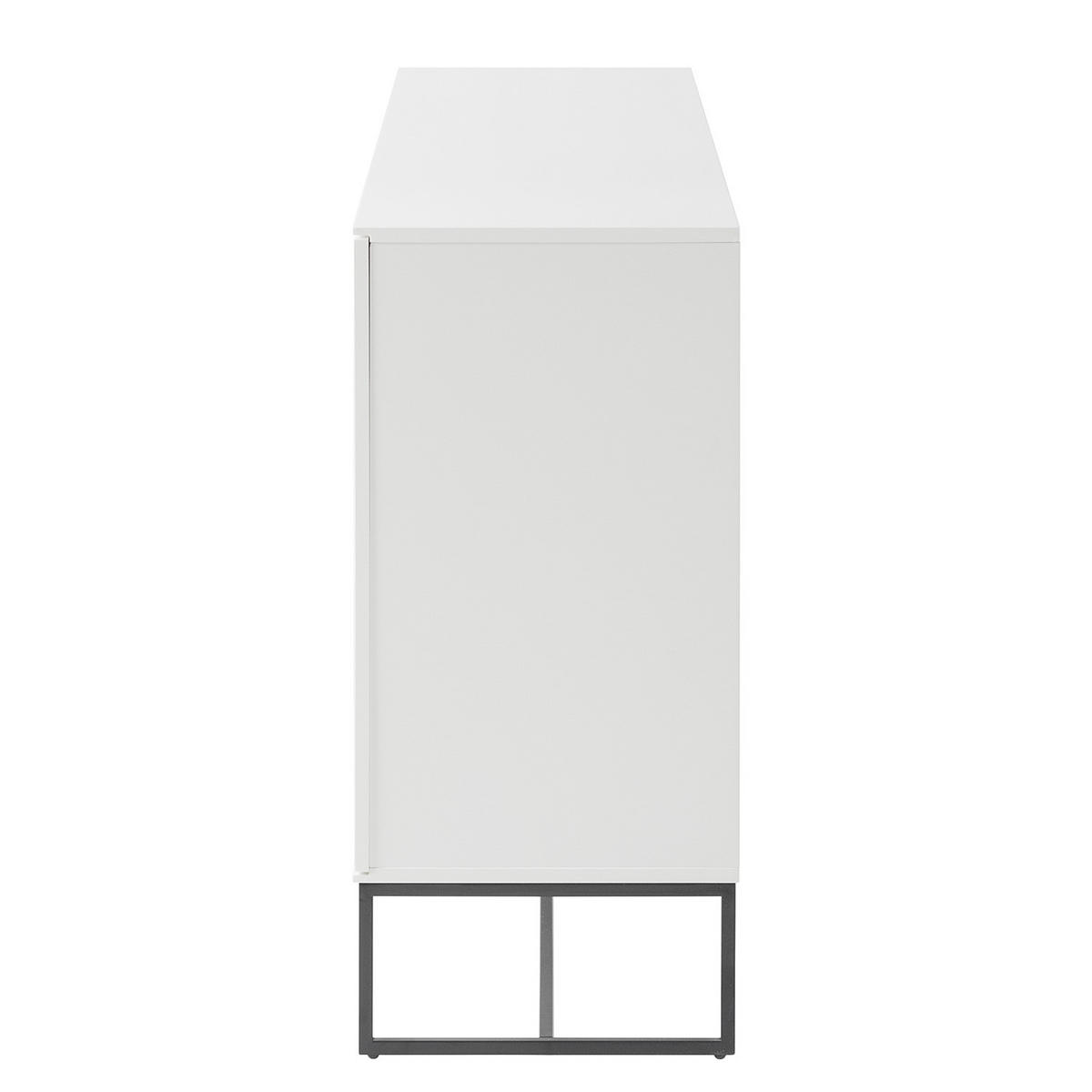 SIDEBOARD - Schwarz/Weiß, Holzwerkstoff (165/86/40cm) - home24