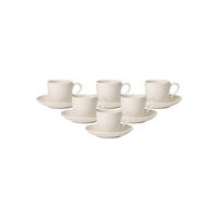 ESPRESSOTASSEN MIT UNTERTASSEN For Me weiß 70 ml 6er Set - Weiß, Keramik (11.7/7.7/11.7cm) - Villeroy & Boch