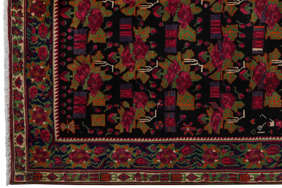 TEPPICH Afshar Blau 235/179 cm Schurwolle - Blau, Textil (179/235cm) - Looma