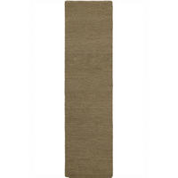 WOLLTEPPICH Boucle, Unifarben, Strapazierfähig, natürlich & pflegeleicht Erdtöne Läufer 80x230 - Grün, Textil (230/80cm) - KADIMA DESIGN