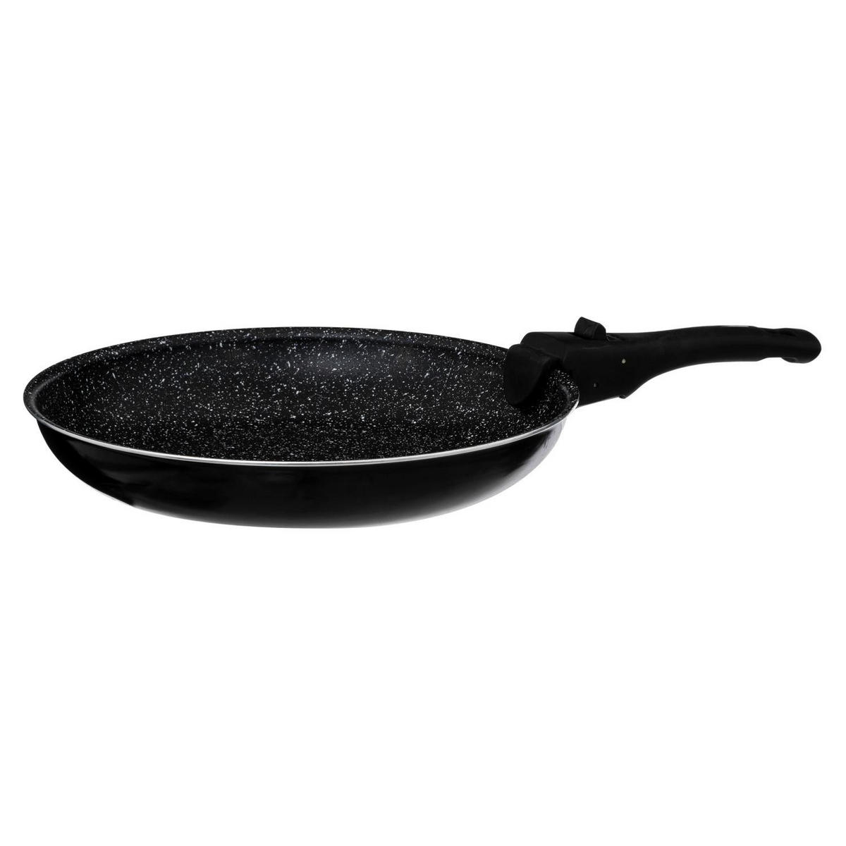 TÖPFE-SET mit abnehmbarem Griff und Silikondeckeln 29,5/5 cm - Schwarz, Metall (5/29.5cm) - 5five Simply Smart