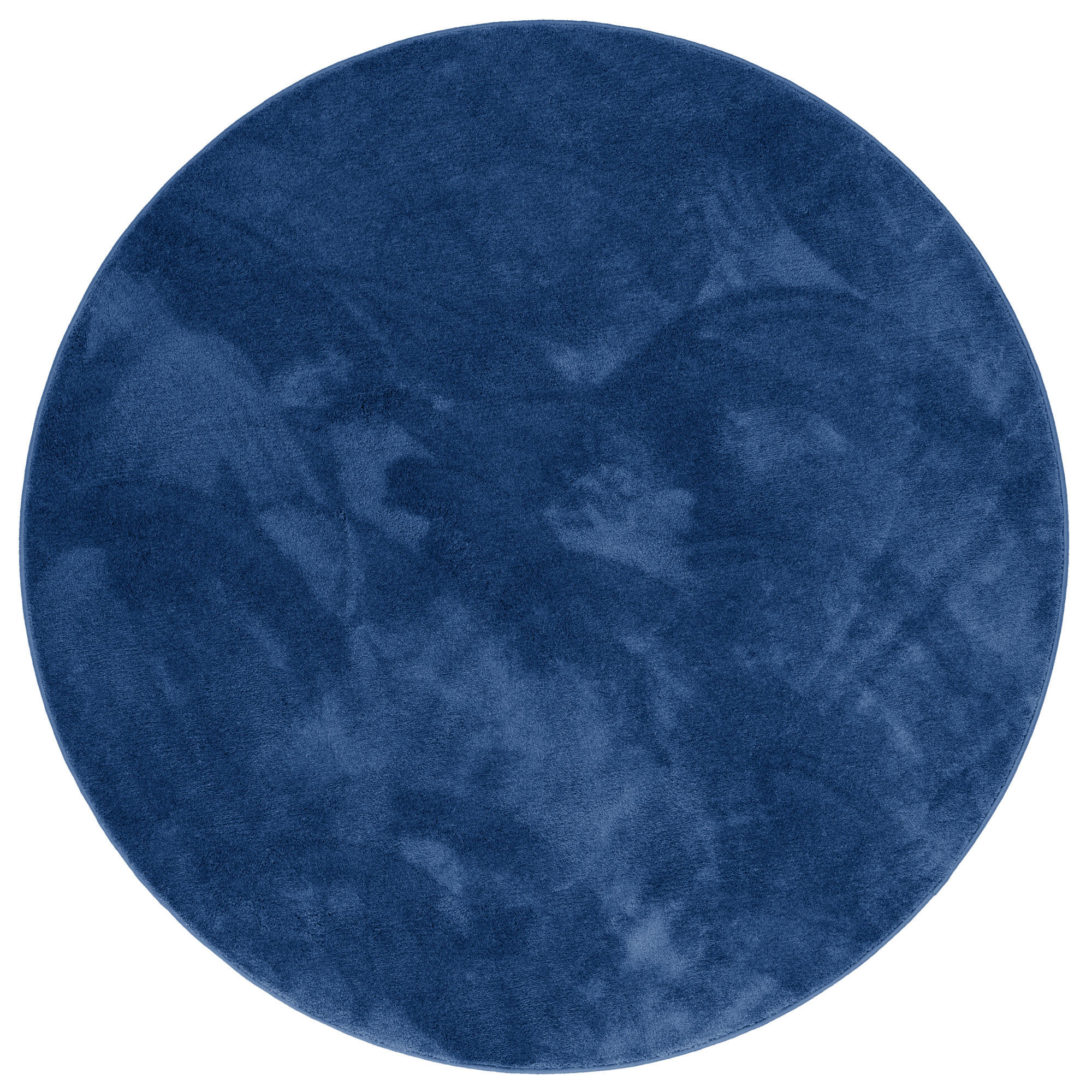 HOCHFLOR LANGFLOR TEPPICH SUPER SOFT MELIA RUND - Dunkelblau, Textil (160/160cm) - Pergamon