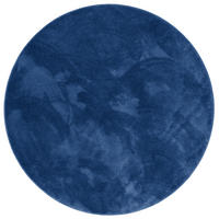 HOCHFLOR LANGFLOR TEPPICH SUPER SOFT MELIA RUND - Dunkelblau, Textil (160/160cm) - Pergamon