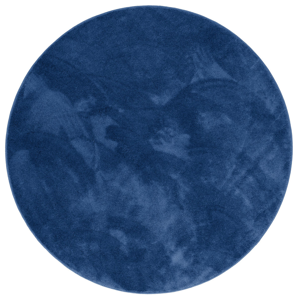 HOCHFLOR LANGFLOR TEPPICH SUPER SOFT MELIA RUND - Dunkelblau, Textil (160/160cm) - Pergamon