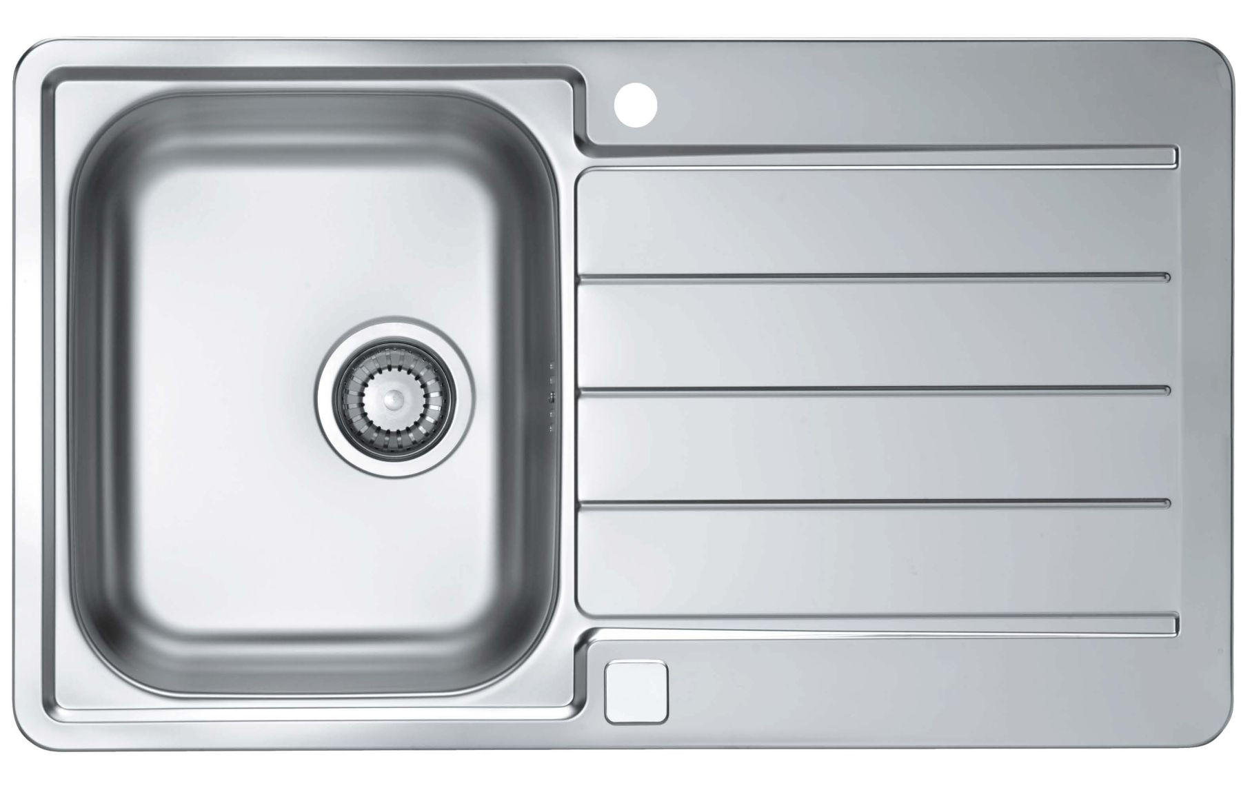 Alveus Einbauspüle Edelstahl 50x19x86 cm