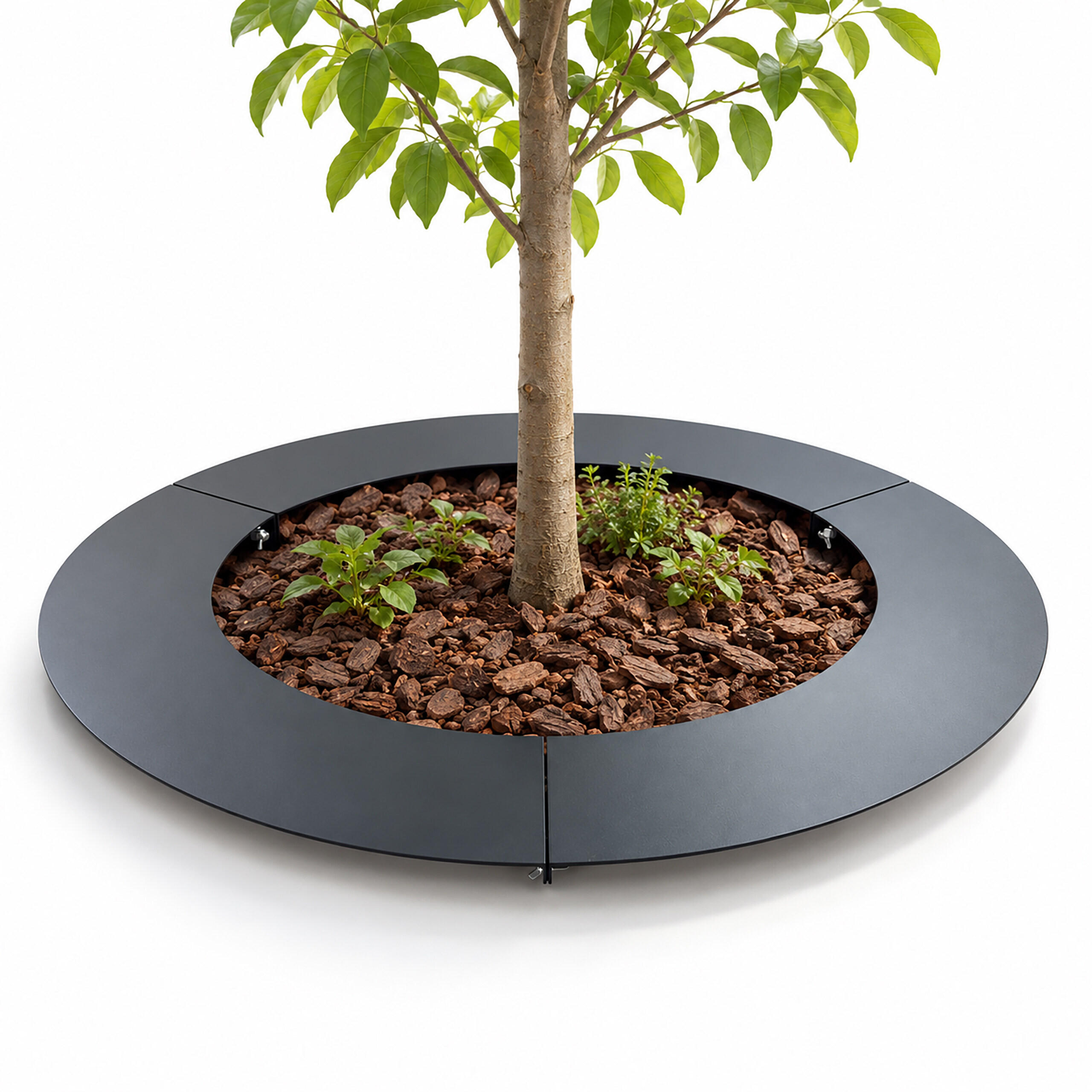 PRSTEN antracit pocinčani čelik 50 cm za stablo - antracit, metal (50/0.1/50cm) - Relaxdays