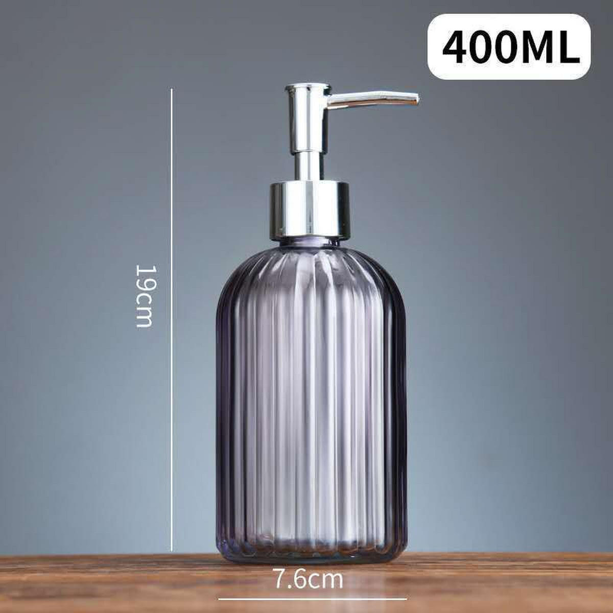 SEIFENSPENDER , Flüssigseifenspender – 2-teilig - Transparent, Glas (6.9/3.5/18.7cm) - BELZ