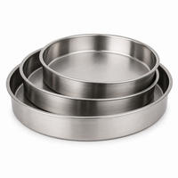 BACKBLECH Set 3tlg SILBER - Silberfarben, Metall (5/5/28cm) - ROLFNERS