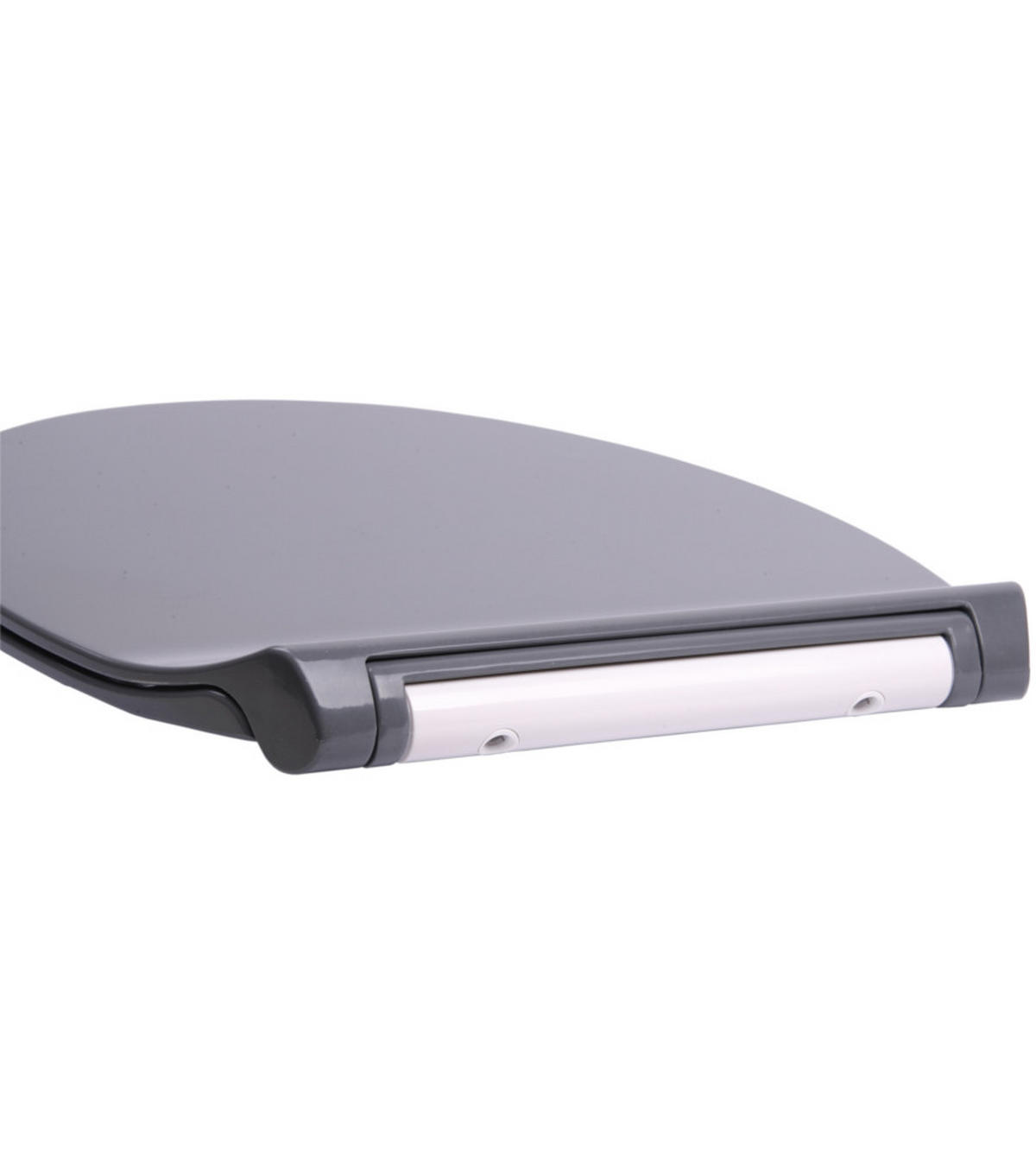 WC-SITZ mit Absenkautomatik Flat Grau - Grau, Holzwerkstoff (38/6/47cm) - Sanilo