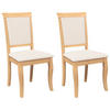STUHL-SET 2 Stk Dornbach 50/95.5/55 cm - Braun, Holz (50/95.5/55cm) - ZMH