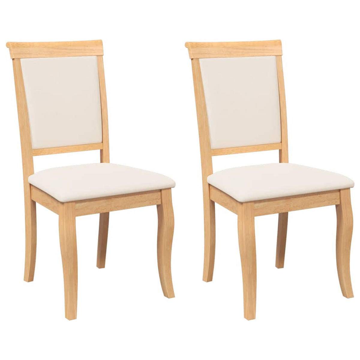 STUHL-SET 2 Stk Dornbach 50/95.5/55 cm - Braun, Holz (50/95.5/55cm) - ZMH