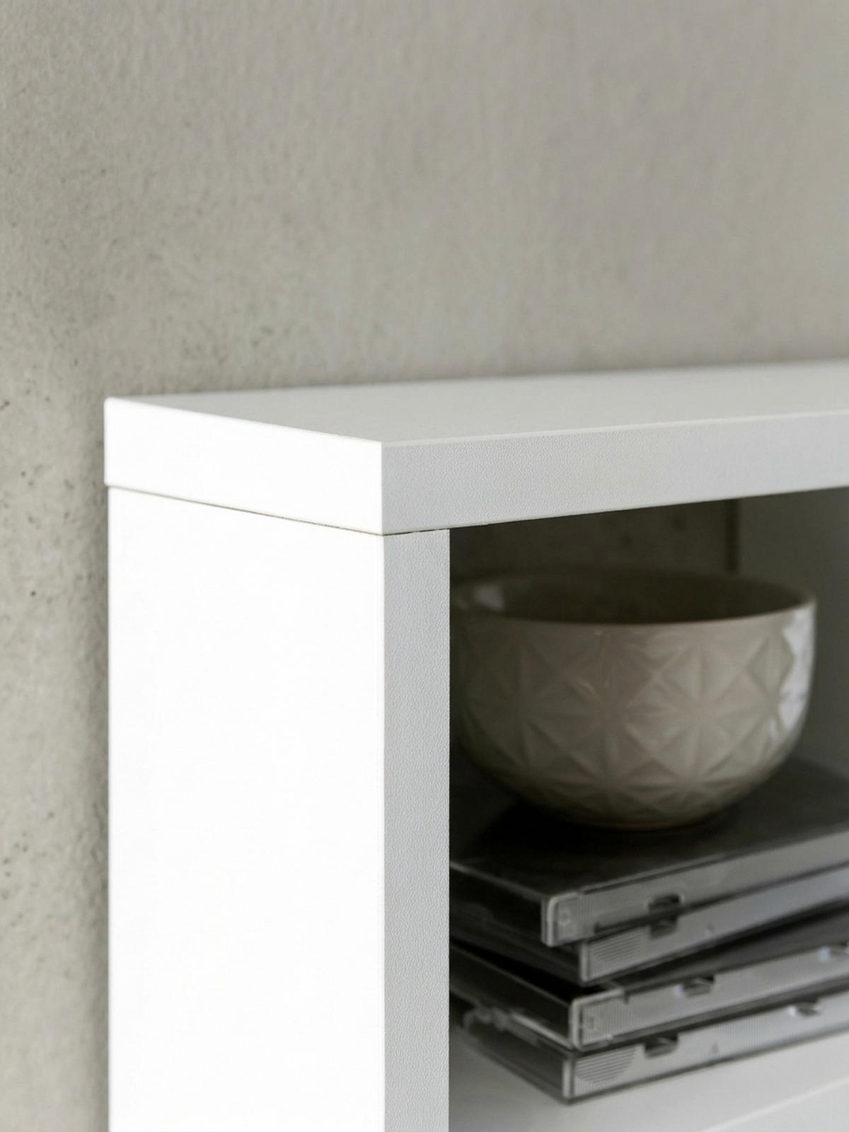 WANDREGAL MAGRA Spanplatte 9 Fächer Modern, Weiß 75x16x51 cm - Weiß, Holz (75/51/16cm) - KADIMA DESIGN