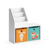 KINDERREGAL Luigi Weiß 72 x 79 cm Mini, mit 2 Faltboxen opt.1 - Weiß, Holzwerkstoff (72/79/30.9cm) - Vicco