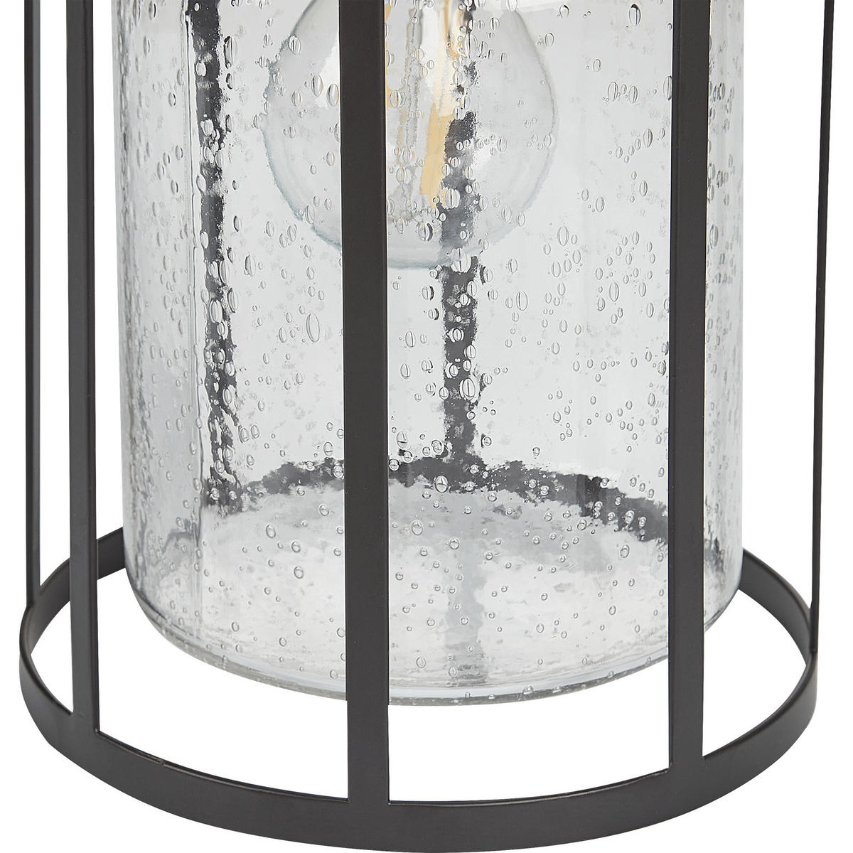 AUSSENWANDLEUCHTE Wooler 17/15/36 cm - Schwarz, Metall (15/36/17cm) - Beliani