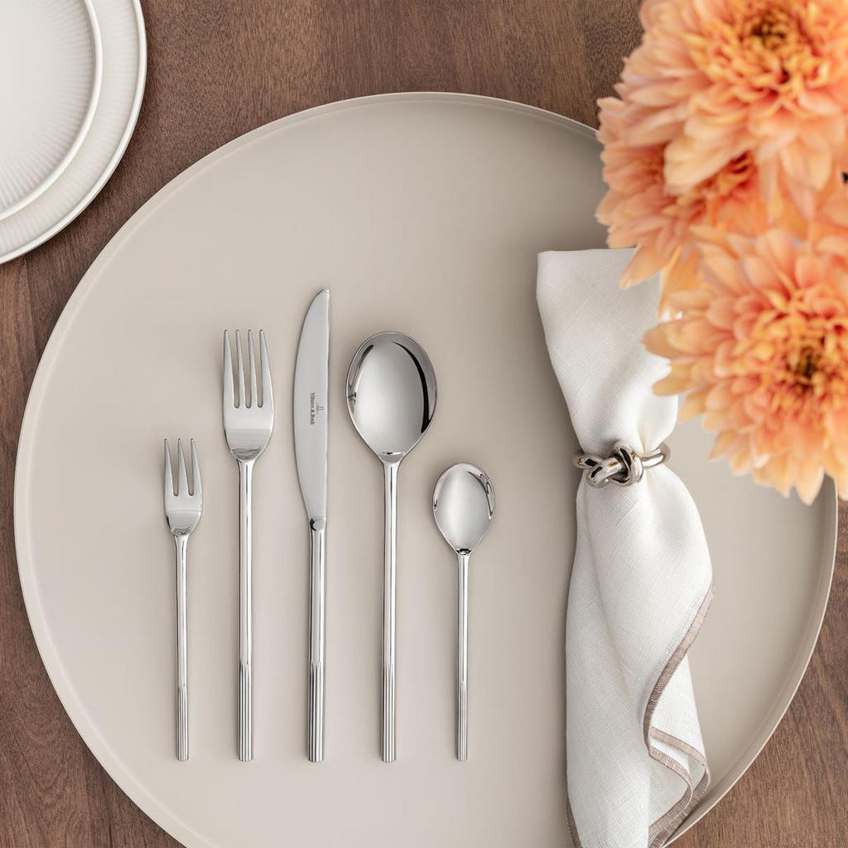 BESTECKSET Afina silber 180-tlg. - Silberfarben, Metall - Villeroy & Boch
