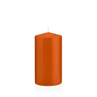 STUMPENKERZEN Aprikose Ø 78 x 150 mm, 8 Stück - Orange, Paraffin (8/15cm) - Wiedemann Kerzen