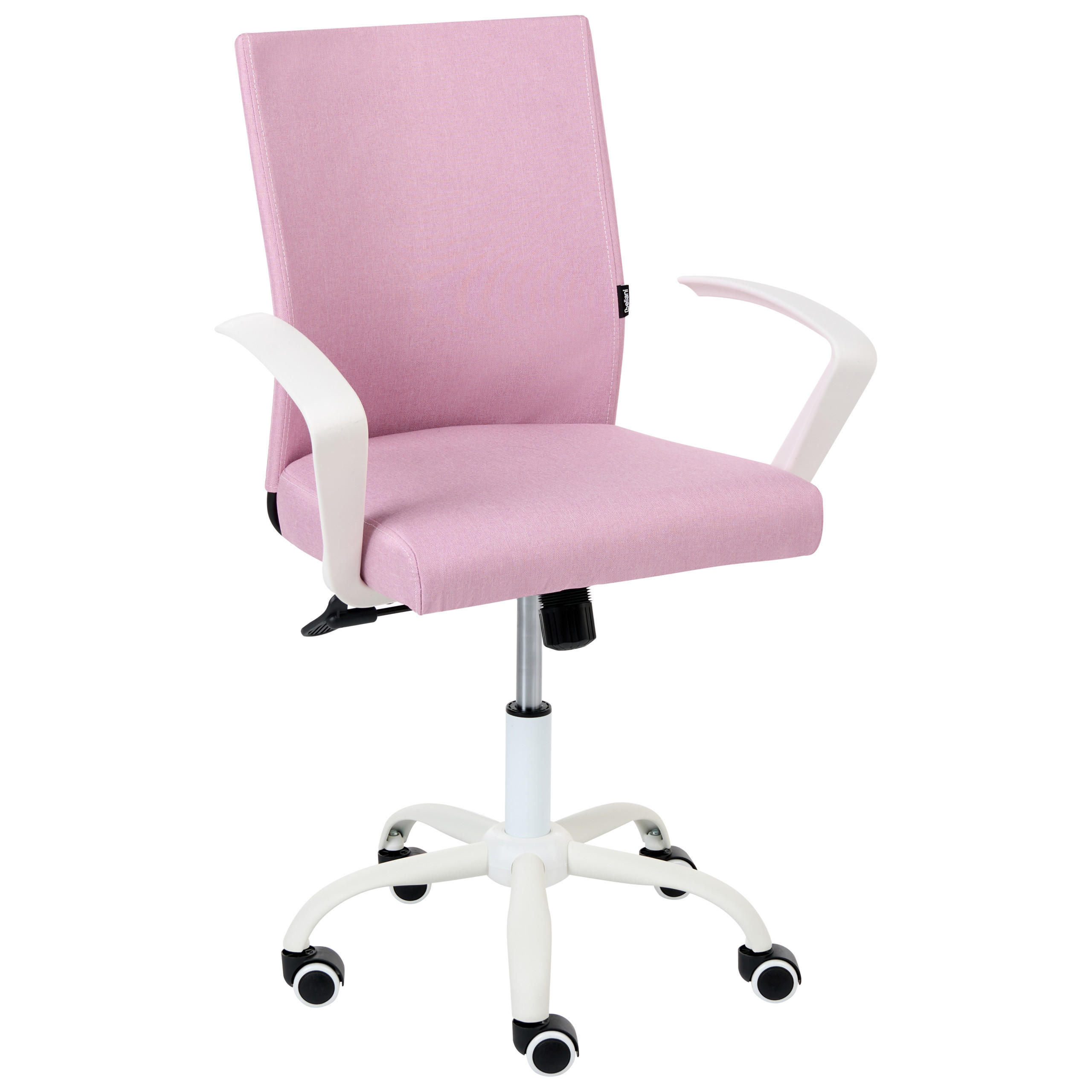 BÜROSTUHL Rosa Modra - Pink, Textil (52/91/52cm) - Beliani
