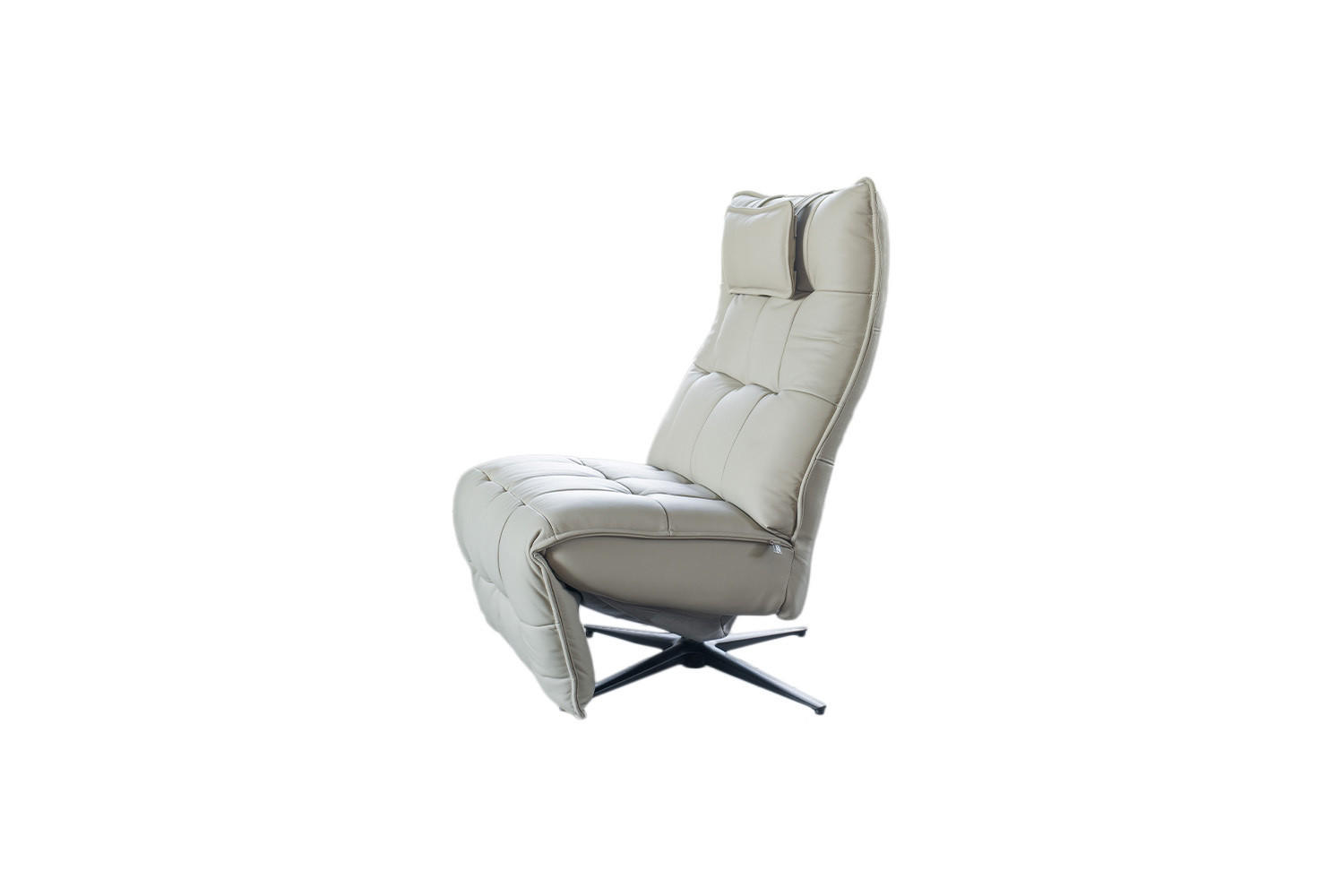 Kawola Relaxsessel Hellgrau 75x115x94 cm