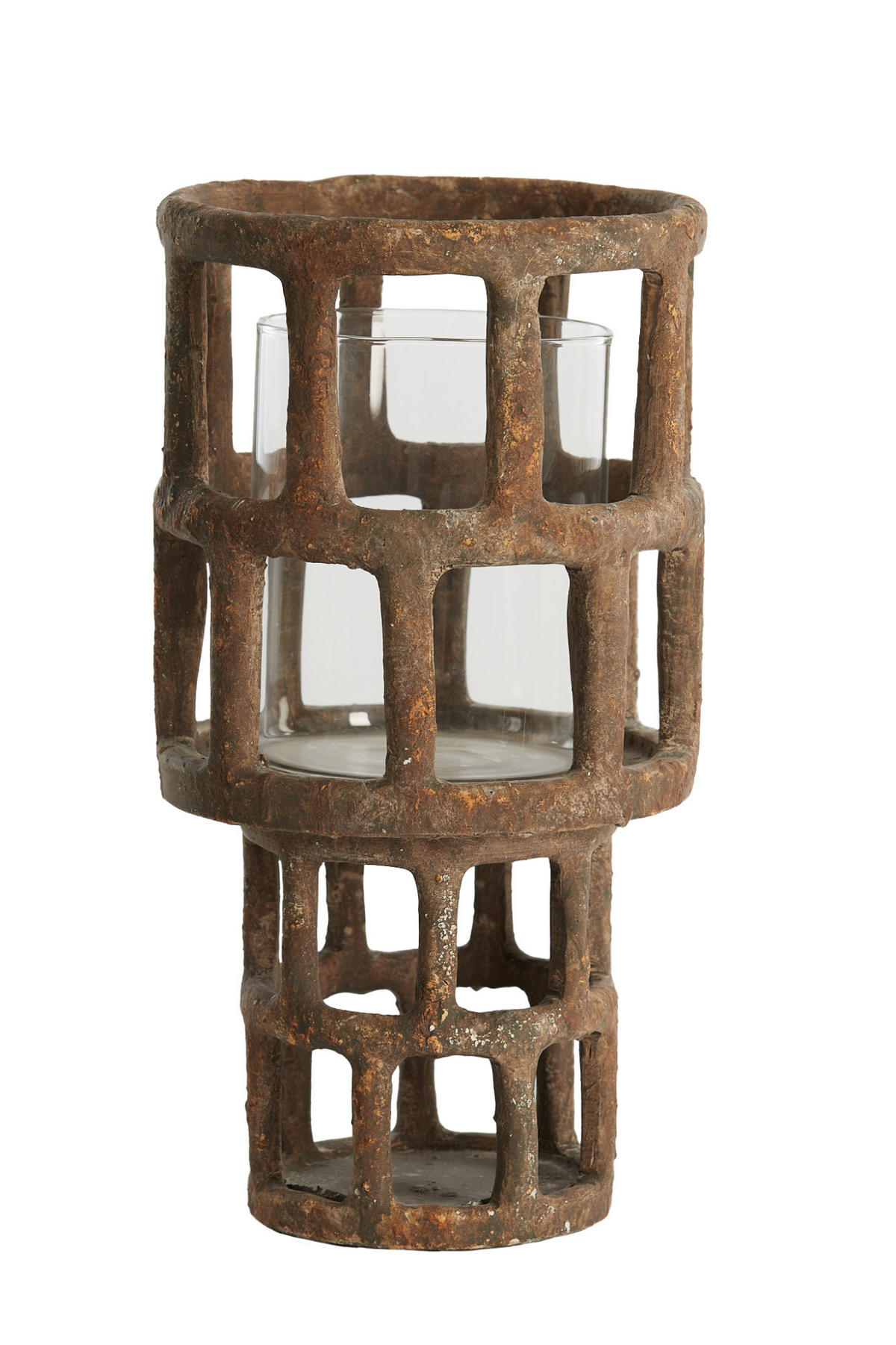 WINDLICHT Alimos Braun Ø18,5/34,5 cm - Braun, Kunststoff (18.5/34.5/18.5cm) - Light & Living