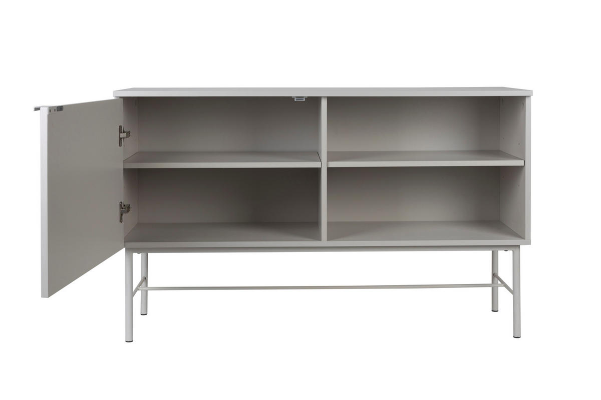 BEISTELLTISCH Cayo - Weiß - 40/124/75 cm - Weiß, Holz (40/124/75cm)