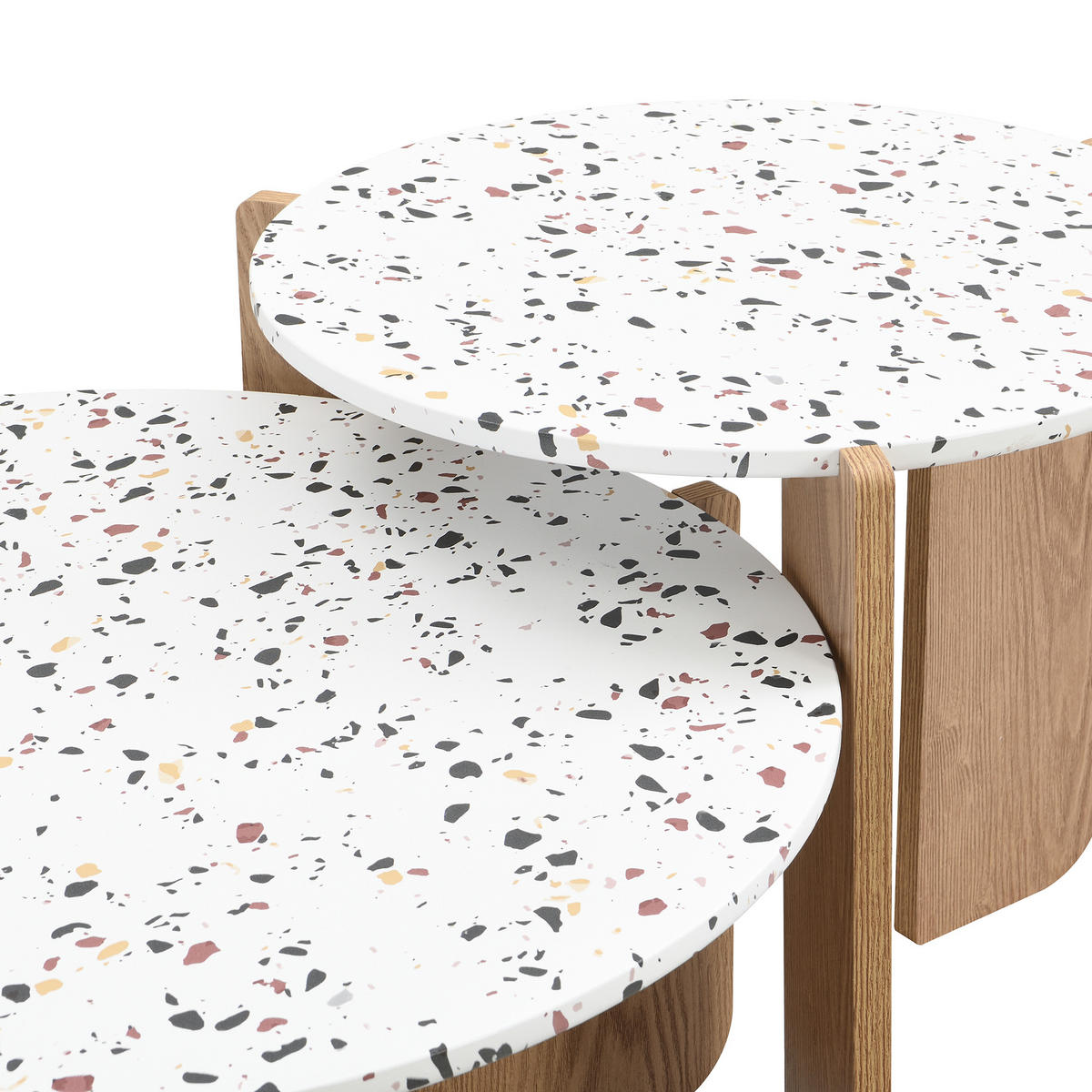 COUCHTISCH-SET 2er-set Holzfarben - Braun, Holzwerkstoff (70/70/35cm) - Urban Meuble