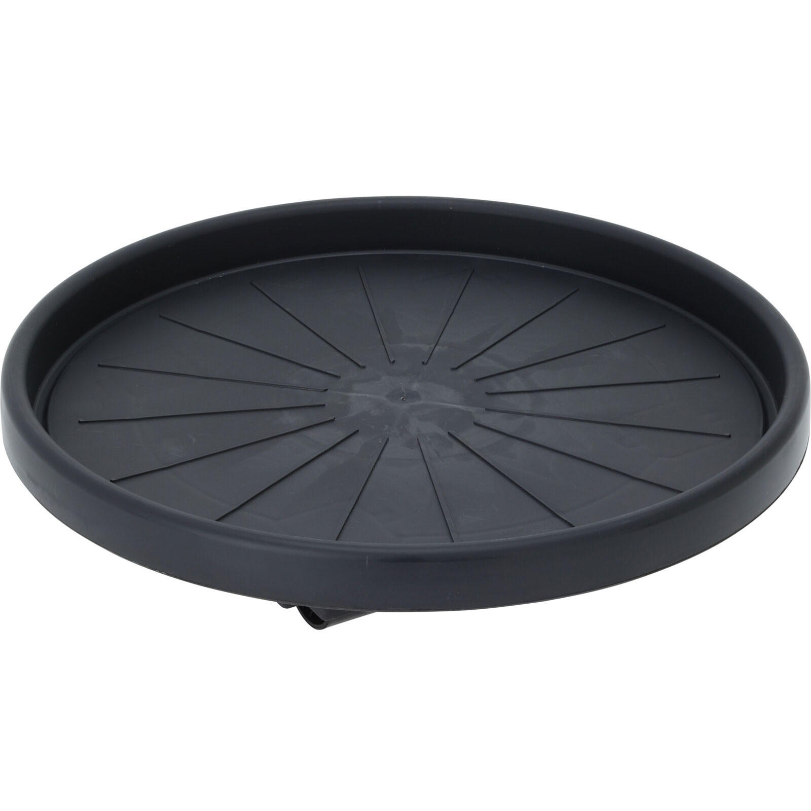 PFLANZENROLLER Ø 30 cm - Schwarz, Kunststoff (30/30/6.3cm)