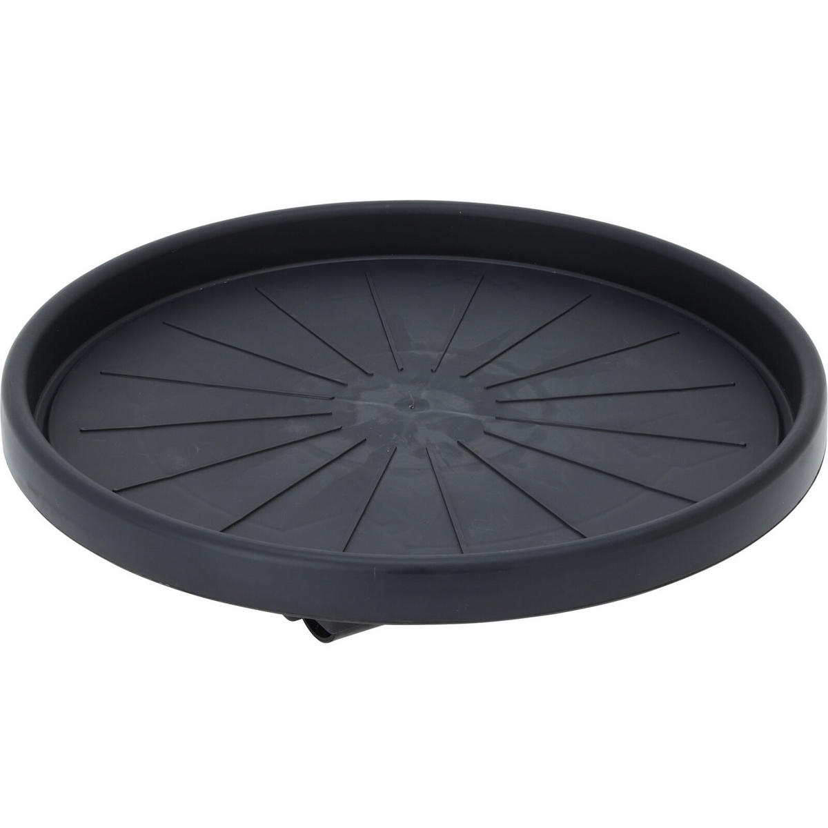 PFLANZENROLLER Ø 30 cm - Schwarz, Kunststoff (30/30/6.3cm)